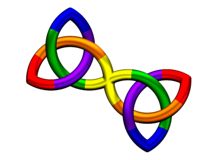 Double triquetra l-spin d-spin wave